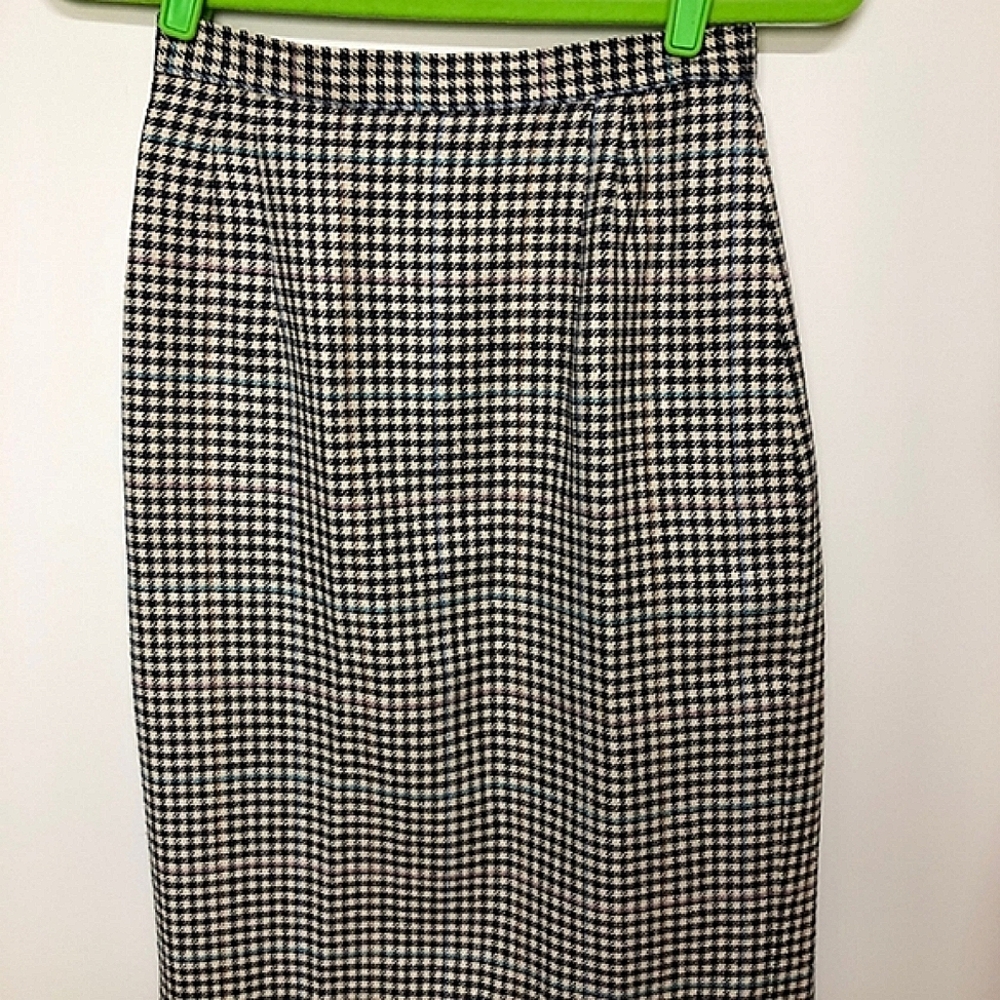 Barrie Pace Collarless Fully Lined Houndstooth Sk… - image 8